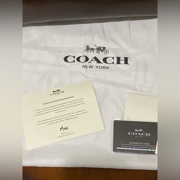 Coach Empire Carryall Bag 34 Brass/Maple Authentic - Picture 7 of 16